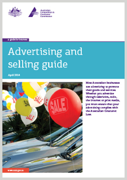 ACCC advertising and selling guide